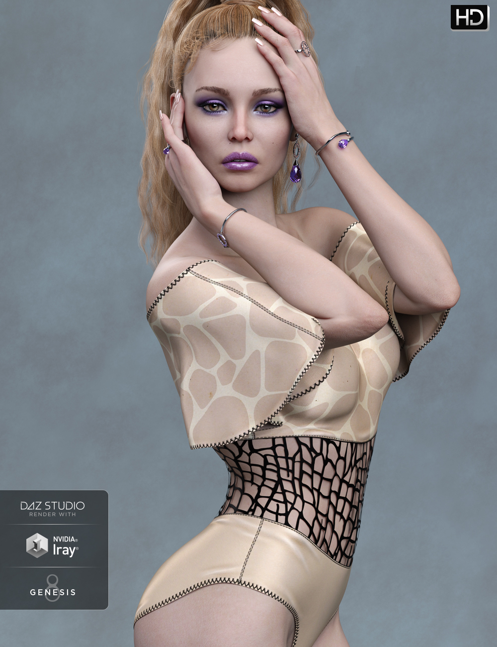 Eileen HD for Genesis 8 Female by: Emrys, 3D Models by Daz 3D
