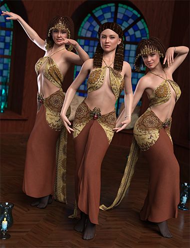 IM Belly Dance Pose Collection for Genesis 8 Female by: Paper TigerIronman, 3D Models by Daz 3D