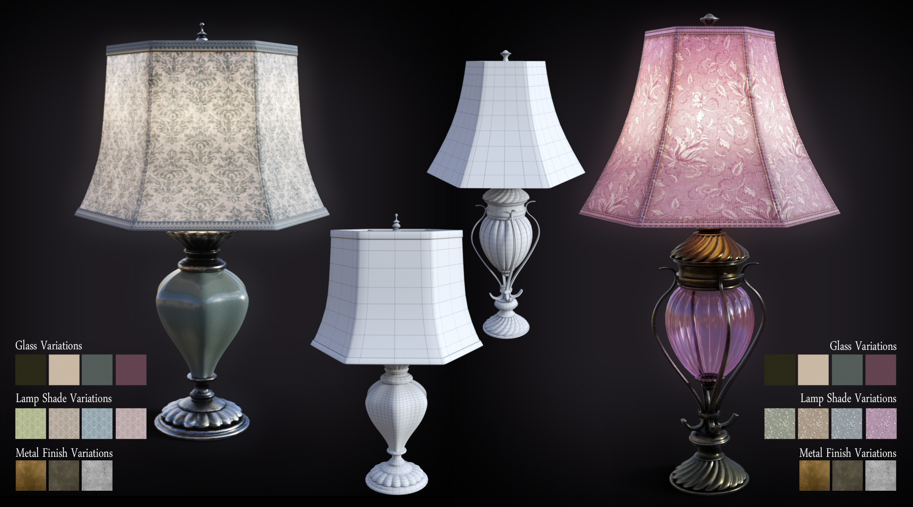 B.E.T.T.Y. Vintage Decor 03 Table Lamps B.E.T.T.Y. Vintage Decor 03 Table Lamps by: B.E.T.T.Y, 3D Models by Daz 3D