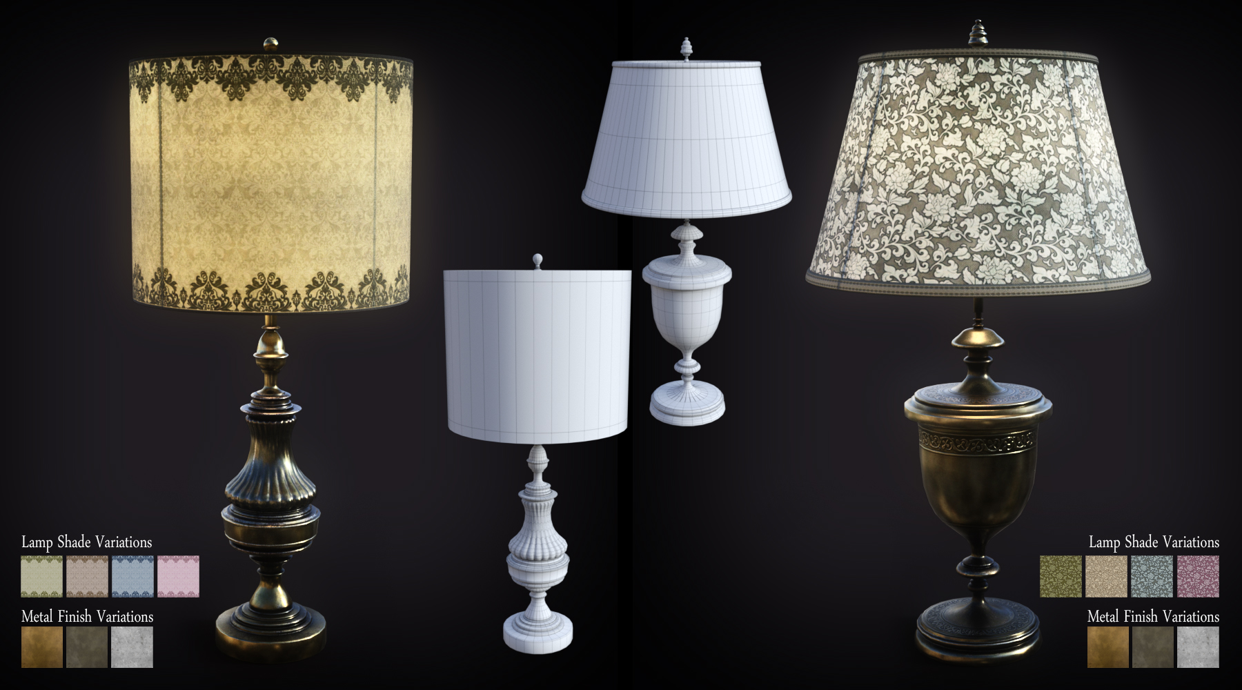 B.E.T.T.Y. Vintage Decor 03 Table Lamps B.E.T.T.Y. Vintage Decor 03 Table Lamps by: B.E.T.T.Y, 3D Models by Daz 3D