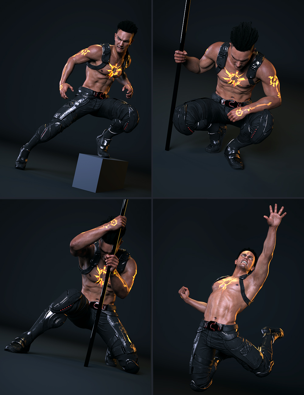 Rogue Hunter Poses for Genesis 8 Male Rogue Hunter Poses for Genesis 8 Male by: 3D Sugar, 3D Models by Daz 3D