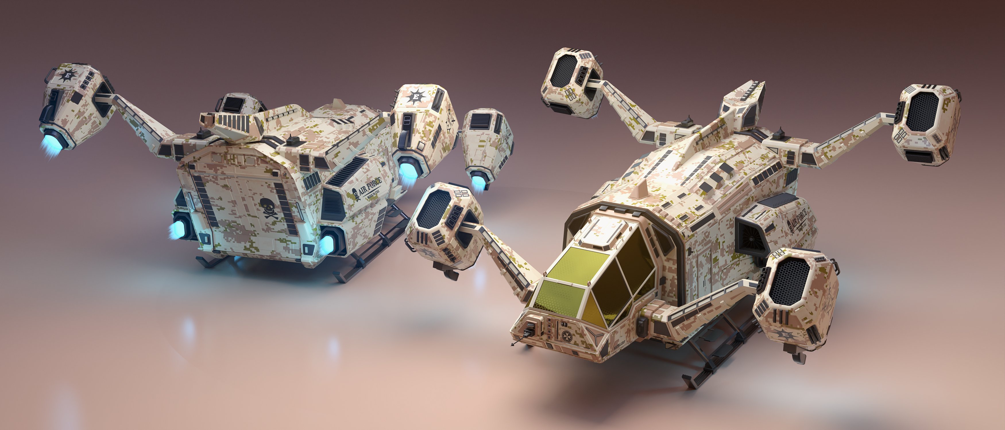 MIL Dropship: Renegade by: FToRi3D-GHDesignSade, 3D Models by Daz 3D
