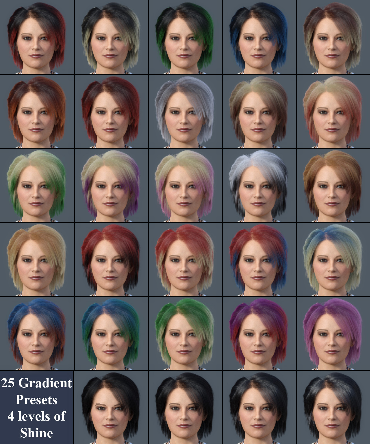 dForce Becs Hair for Genesis 8 Females by: PhilW, 3D Models by Daz 3D