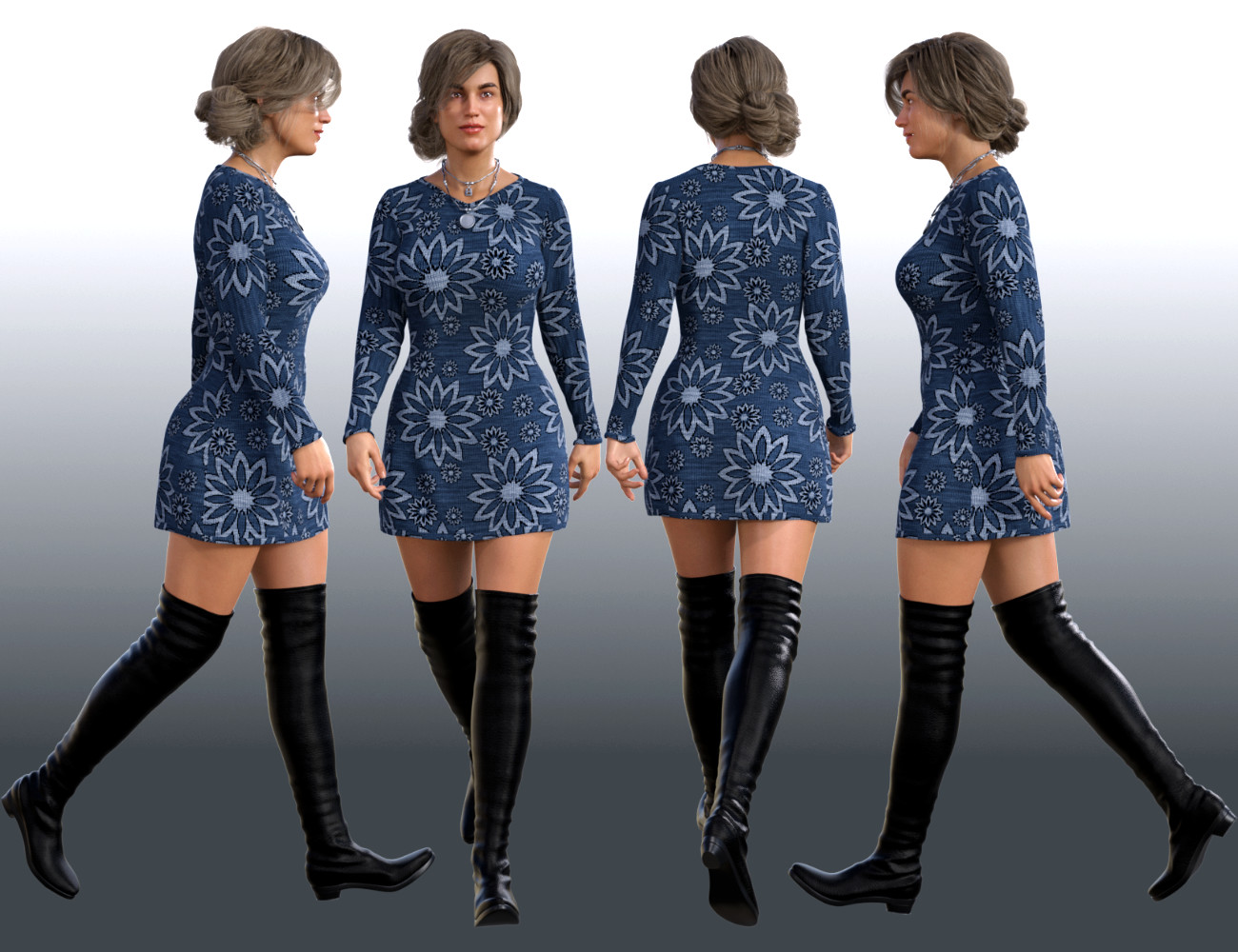 Dforce Knit One Piece Outfit For Genesis 8 Females Daz 3d 1739