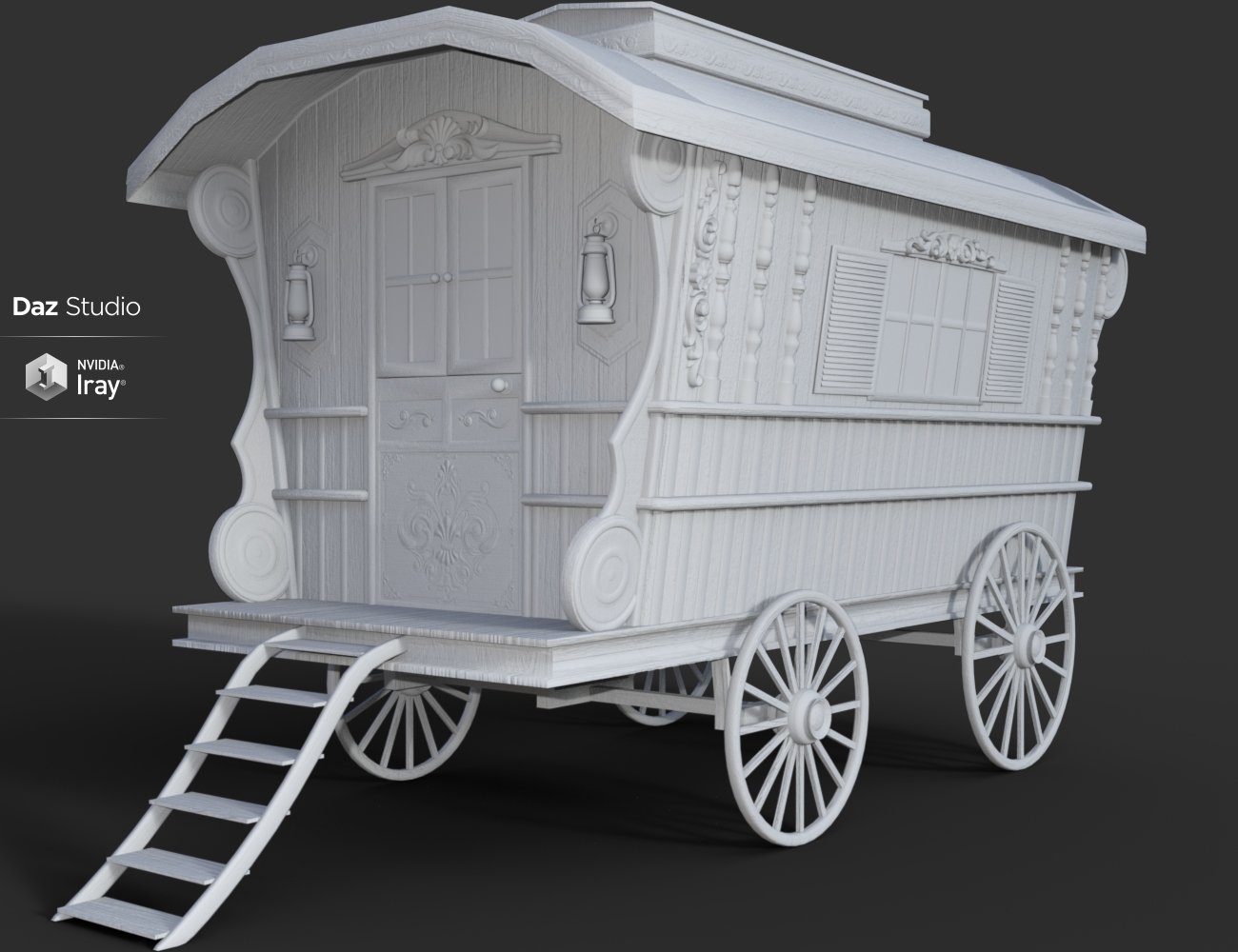 Ornate Wagon by: Nikisatez, 3D Models by Daz 3D