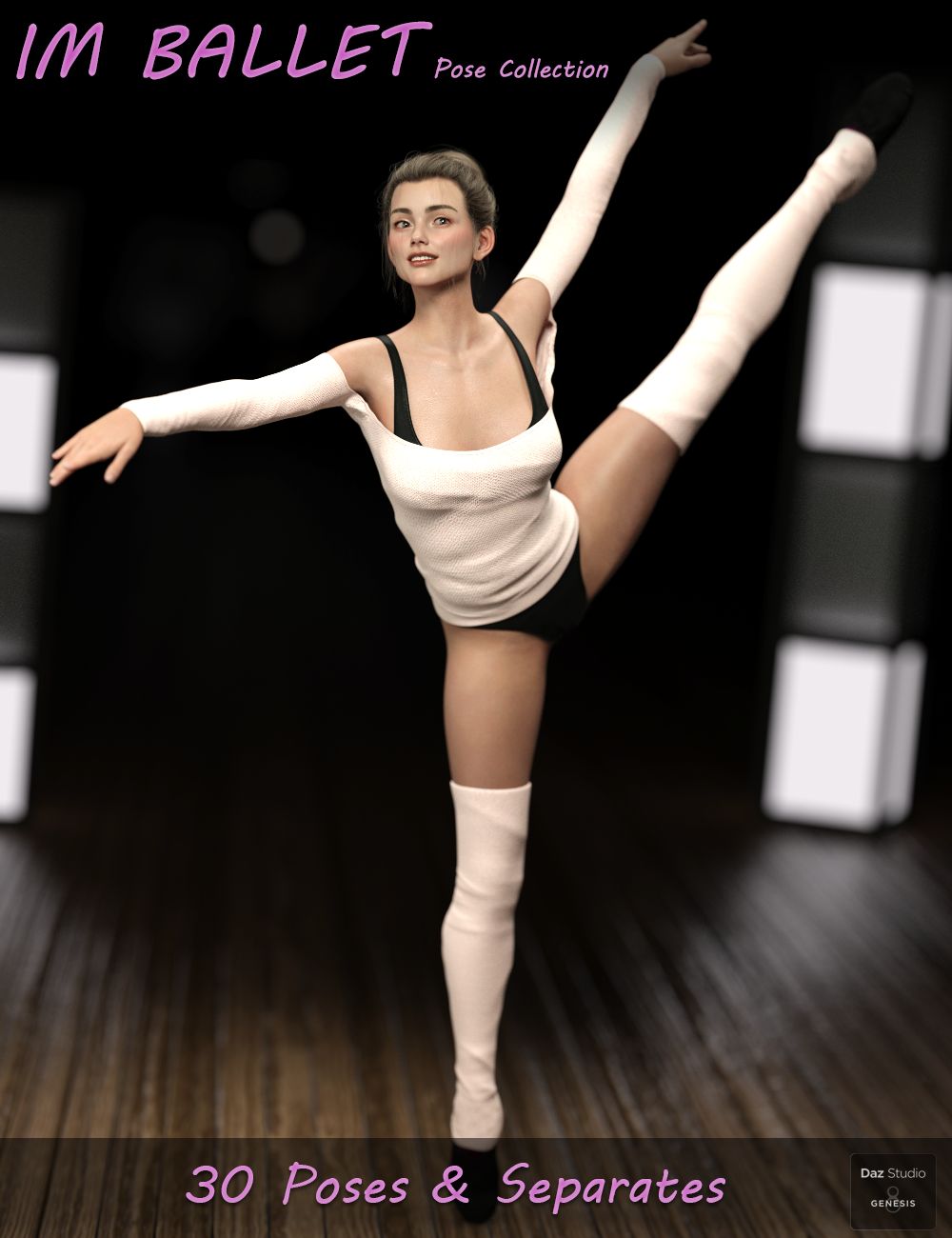 IM Ballet Poses by: Paper TigerIronman, 3D Models by Daz 3D