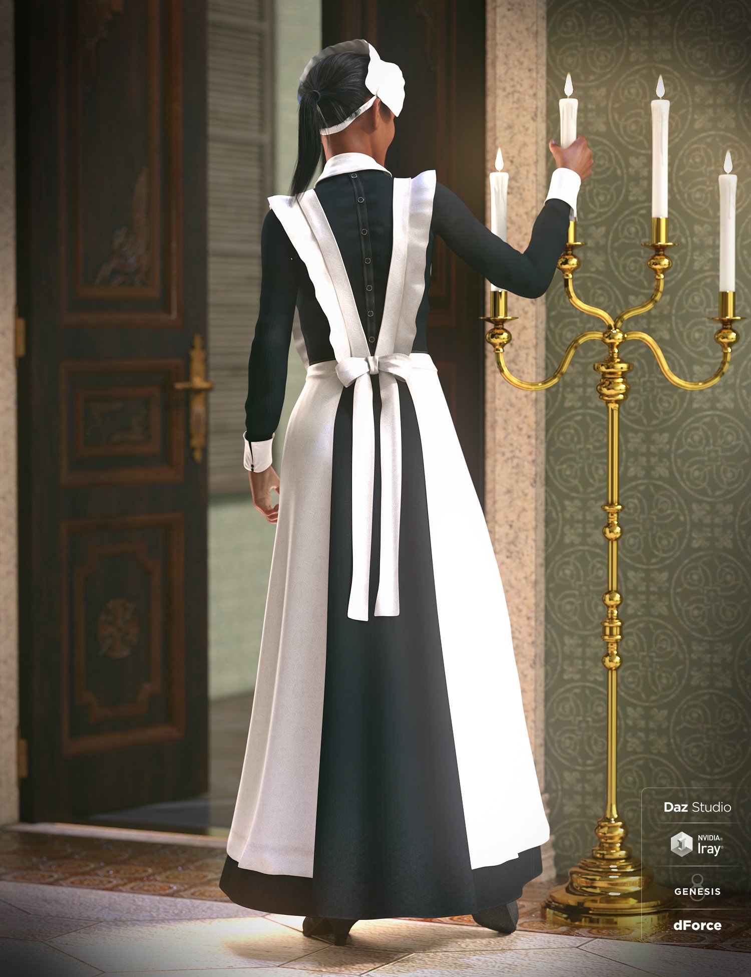 UD Chamber-Maid by: Arien, 3D Models by Daz 3D