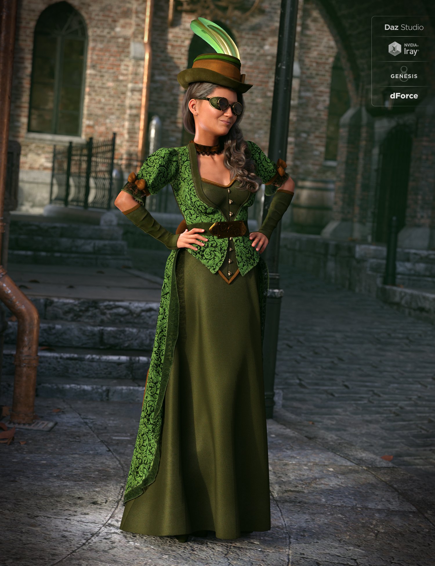 UD Steampunk Fashion by: Arien, 3D Models by Daz 3D