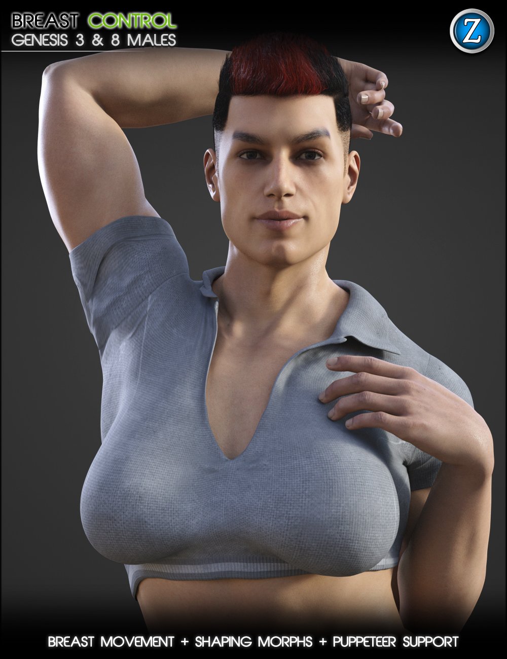 Breast Control For Genesis 3 And 8 Males Daz 3d