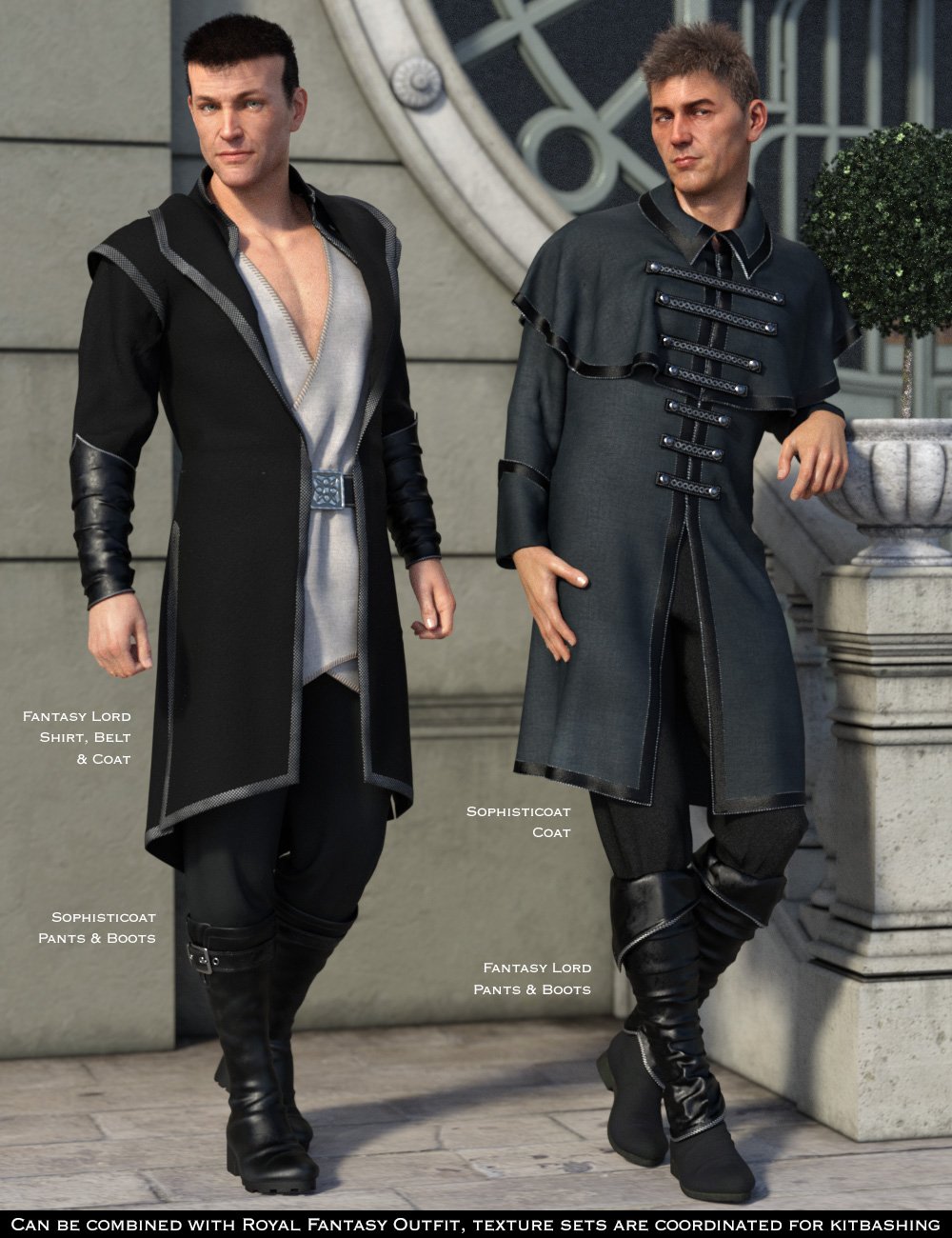 dForce Sophisticoat Outfit for Genesis 8 Males by: esha, 3D Models by Daz 3D