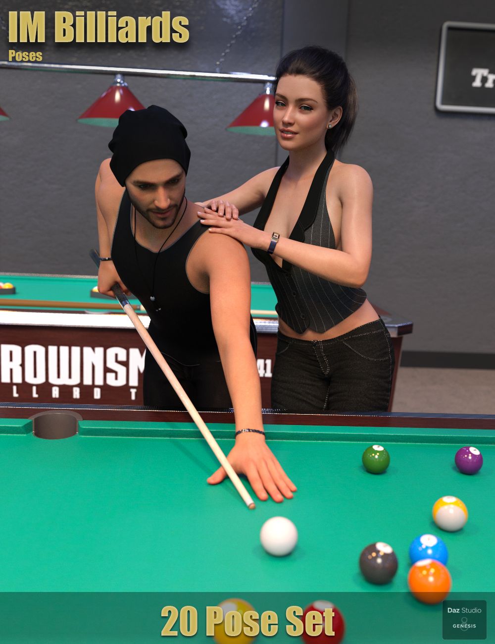 IM Billiards Poses by: Paper TigerIronman, 3D Models by Daz 3D