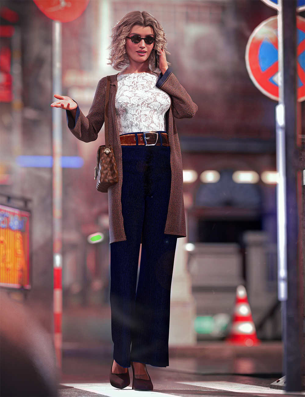 dForce Iconic Style Outfit for Genesis 8 Females Bundle by: Barbara BrundonAnna BenjaminShox-Design, 3D Models by Daz 3D