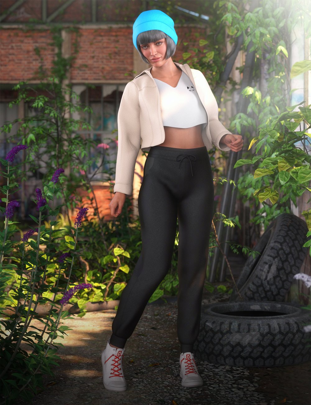 Cool Down Outfit for Genesis 8.1 Females by: NikisatezMoonscape GraphicsSade, 3D Models by Daz 3D