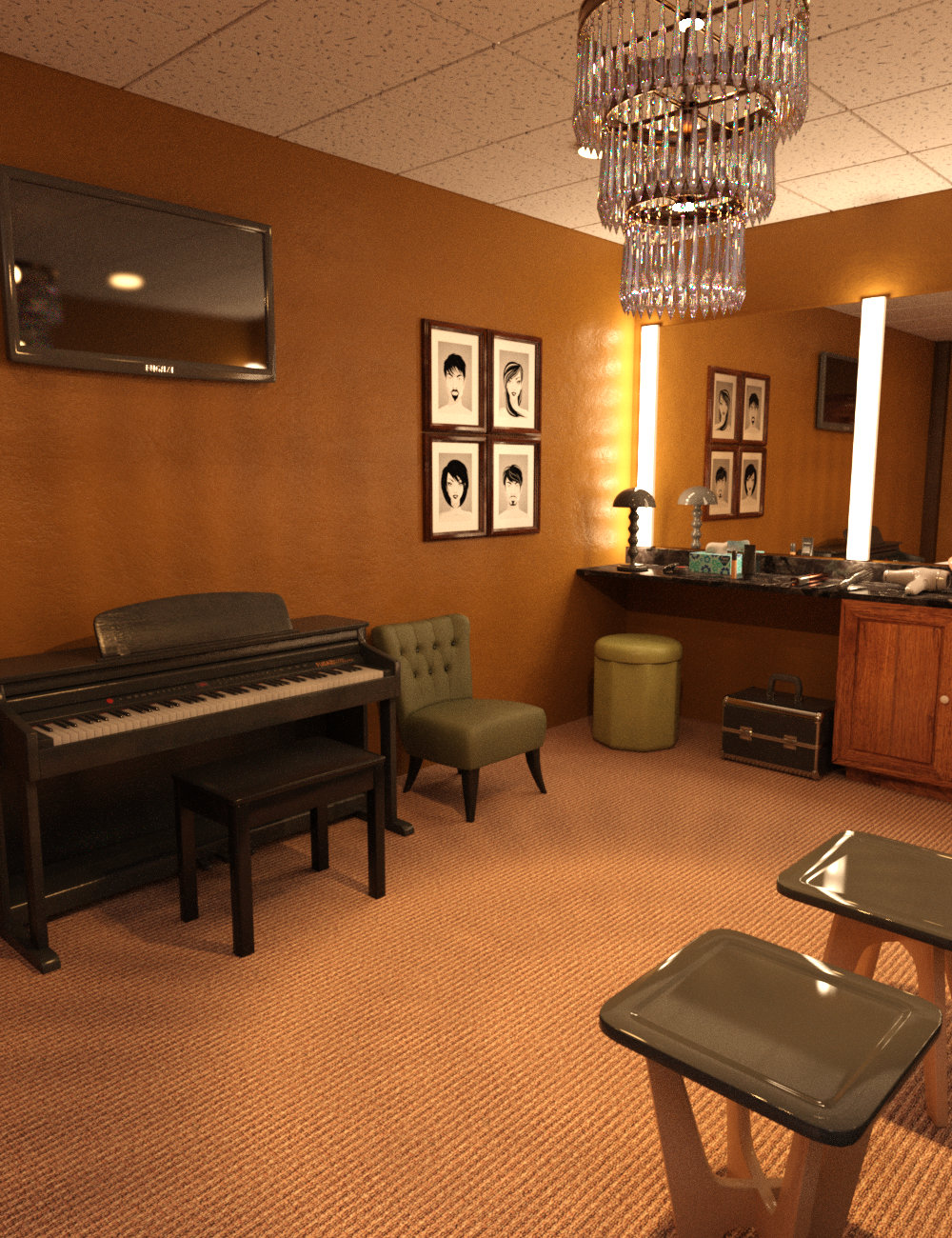 FG Talk Show Set and Dressing Room FG Talk Show Set and Dressing Room by: Fugazi1968Ironman, 3D Models by Daz 3D