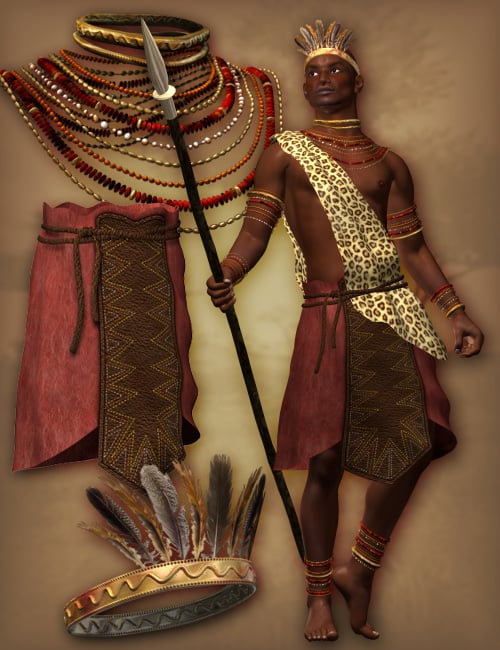 Zareb Tribal Clothes for M4 | Daz 3D