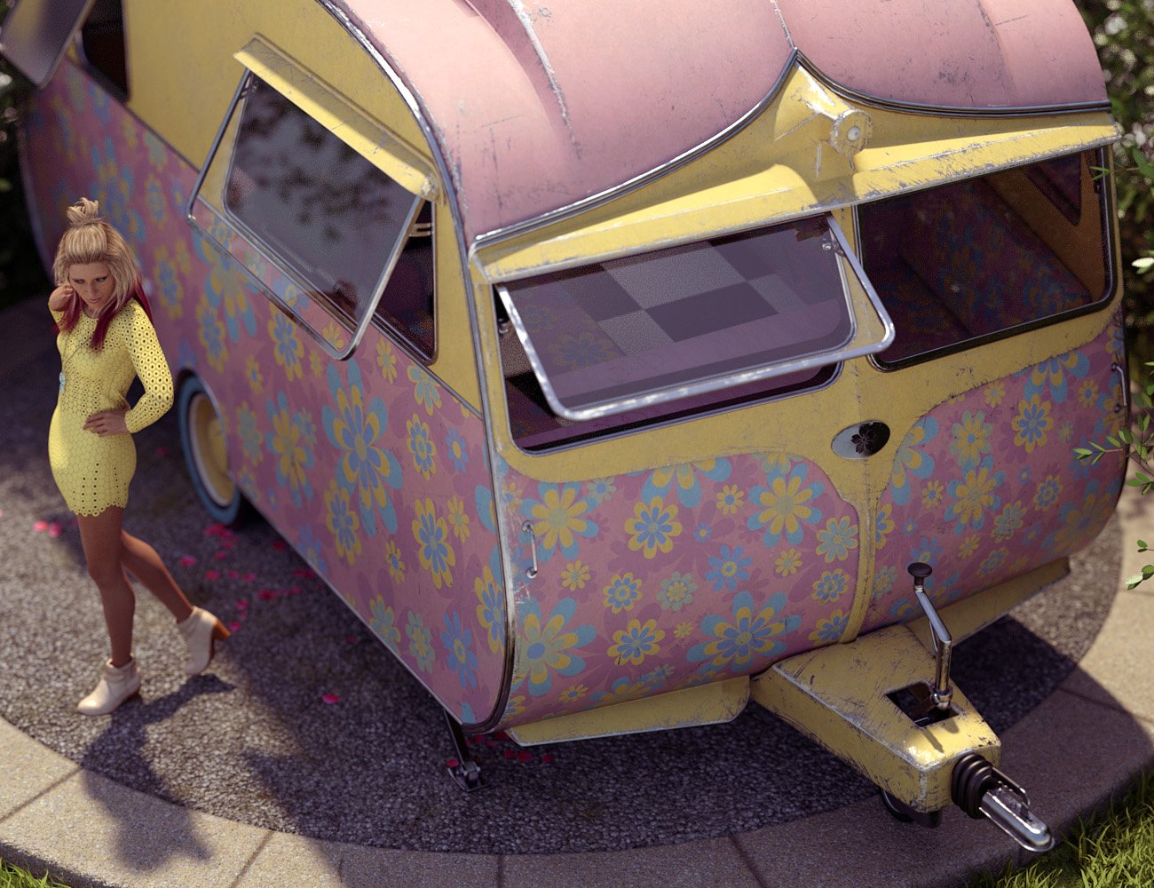 Vintage Caravan Vintage Caravan by: ForbiddenWhispersDavid Brinnen, 3D Models by Daz 3D