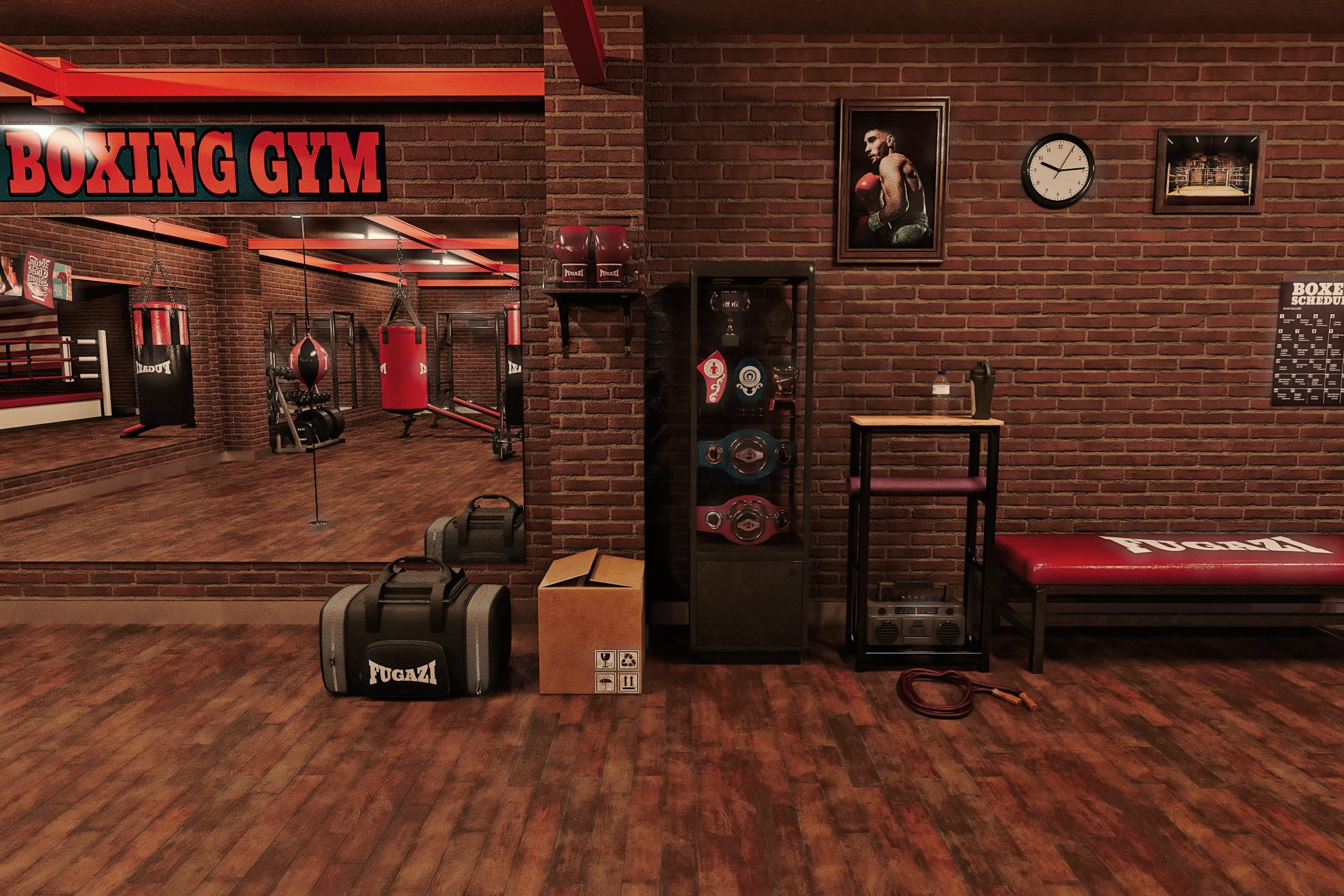 FG Boxing Gym FG Boxing Gym by: Fugazi1968Ironman, 3D Models by Daz 3D