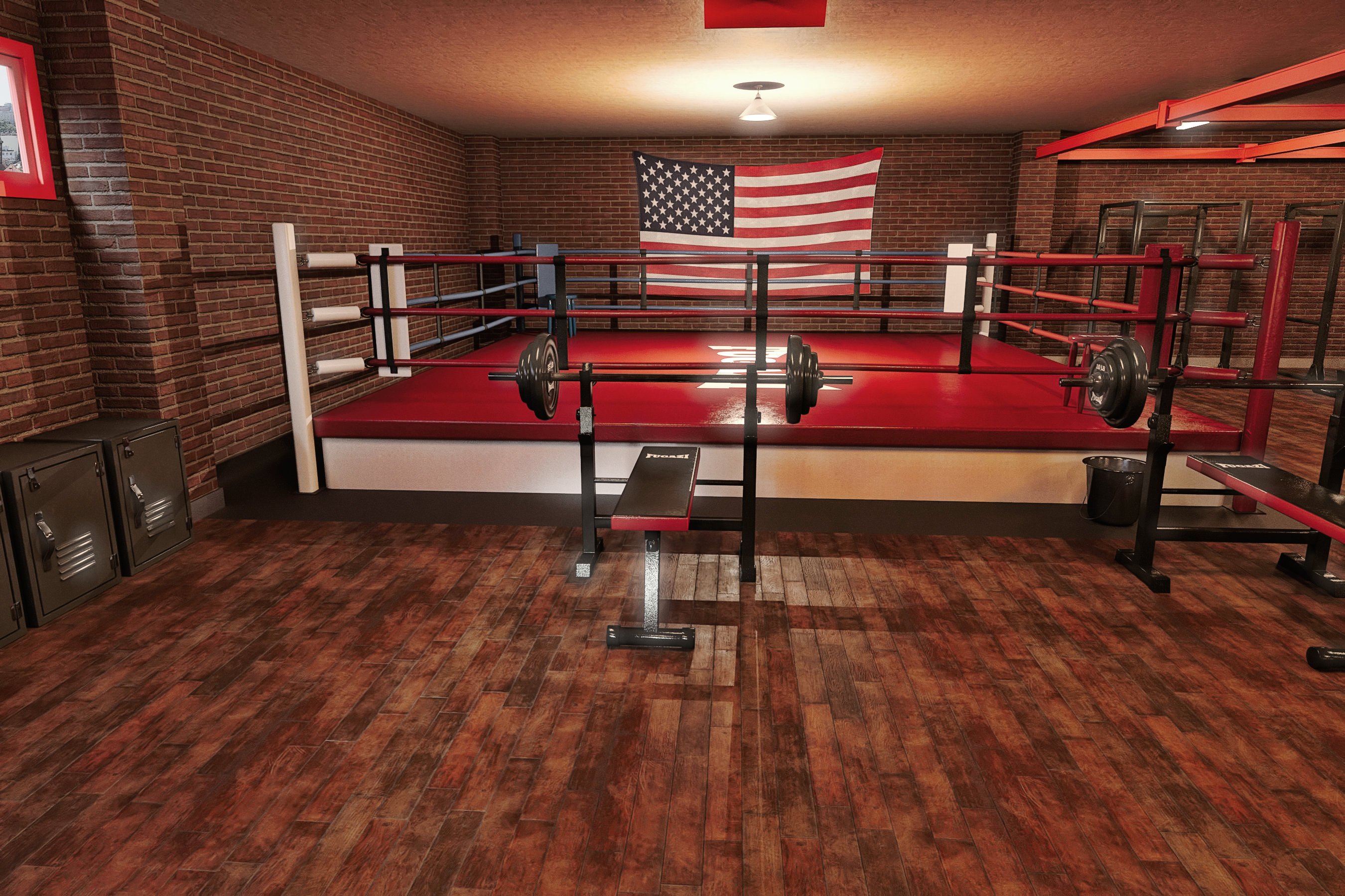FG Boxing Gym by: Fugazi1968Ironman, 3D Models by Daz 3D