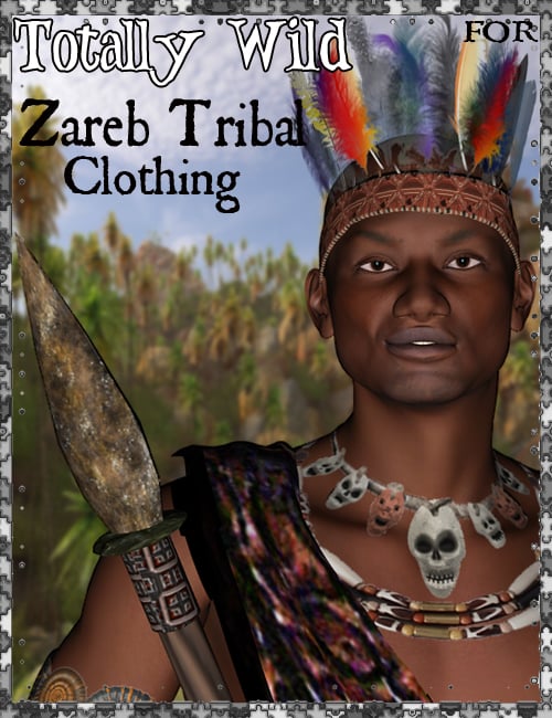 Totally Wild for Zareb Tribal Clothing by: Marieah, 3D Models by Daz 3D