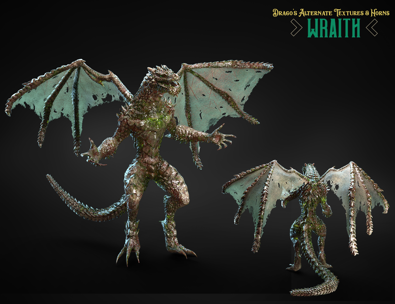 Drago's Alternate Textures and Horns by: FenixPhoenixEsid, 3D Models by Daz 3D