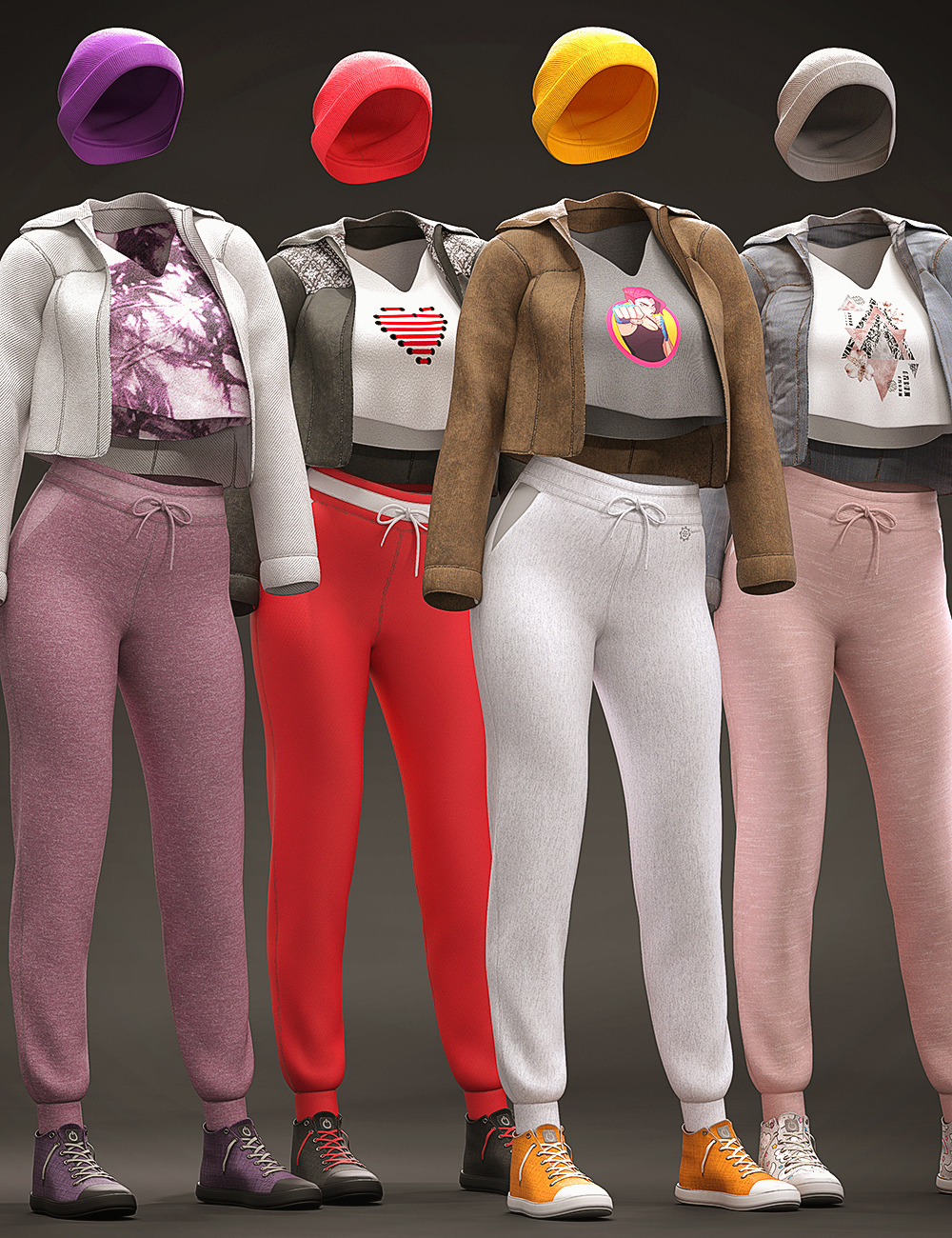 dForce Cool Down Outfit Textures by: Moonscape GraphicsSade, 3D Models by Daz 3D