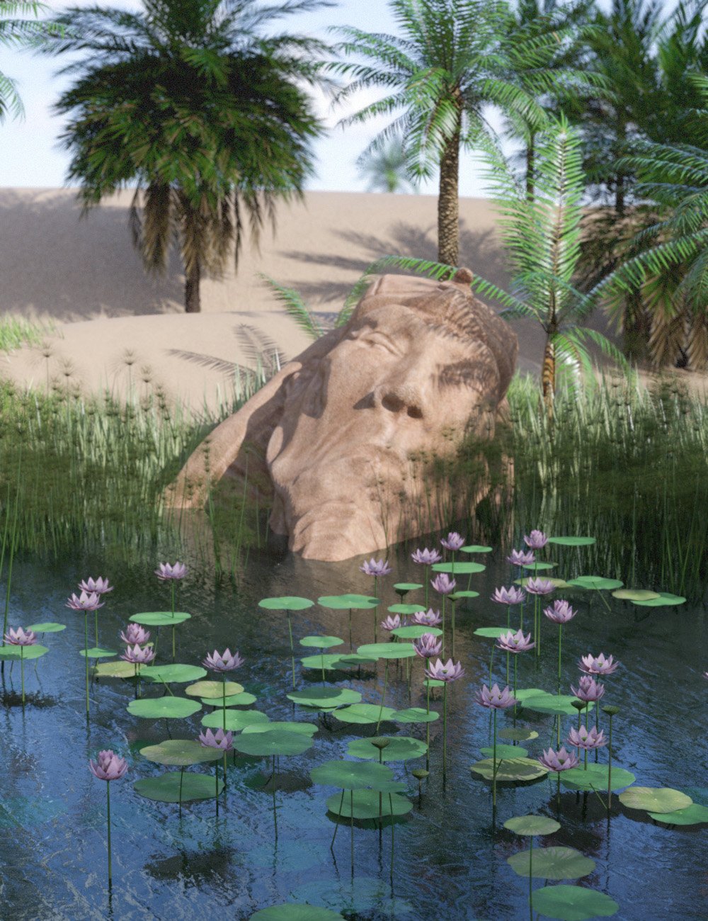 Sacred Lotus Plants Sacred Lotus Plants by: MartinJFrost, 3D Models by Daz 3D