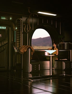Sci-Fi Modular Bedroom by: Feng, 3D Models by Daz 3D