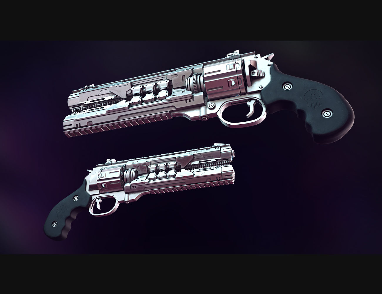 Cyberpunk Revolver by: Polish, 3D Models by Daz 3D