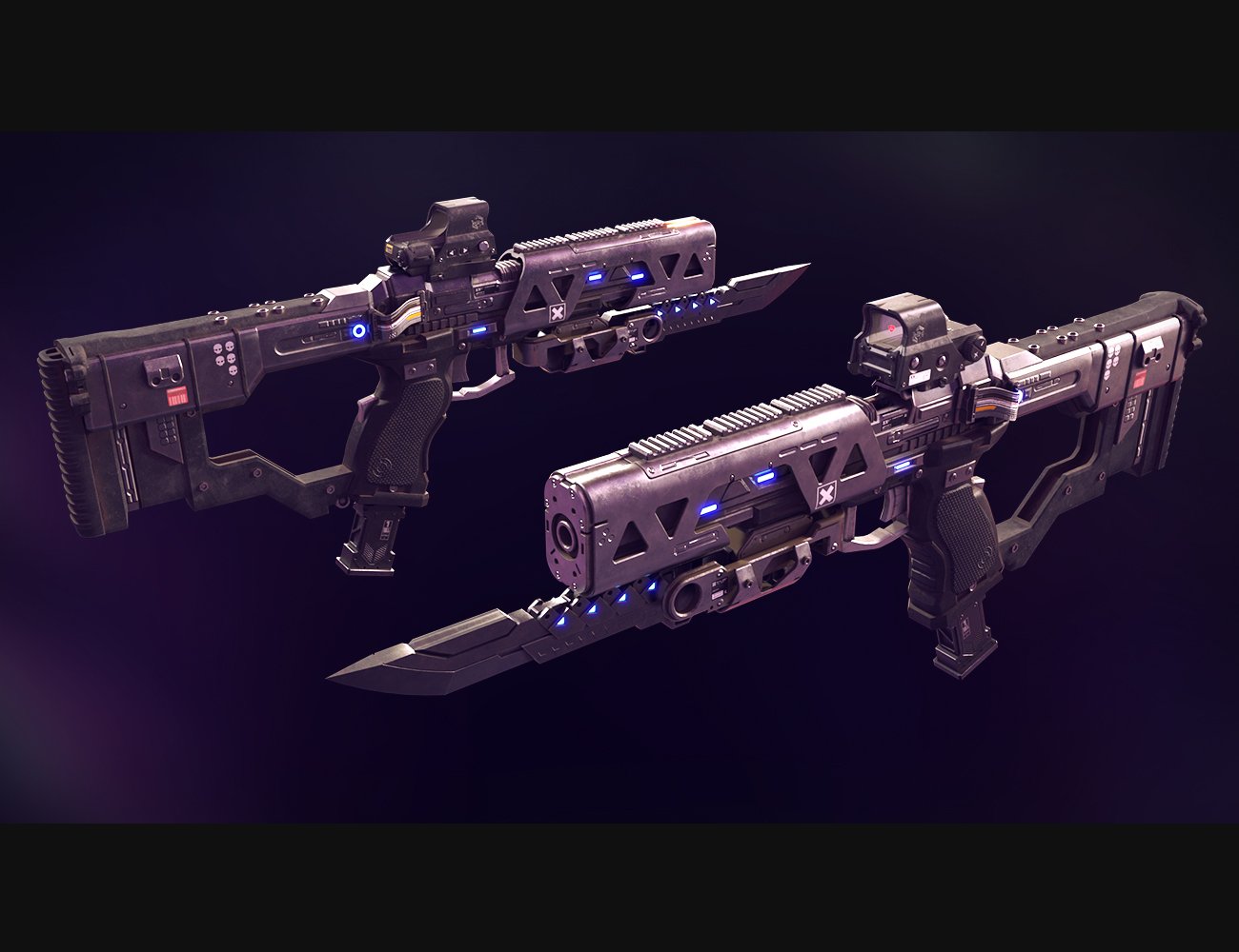 Cyberpunk Pistol SMG Cyberpunk Pistol SMG by: Polish, 3D Models by Daz 3D
