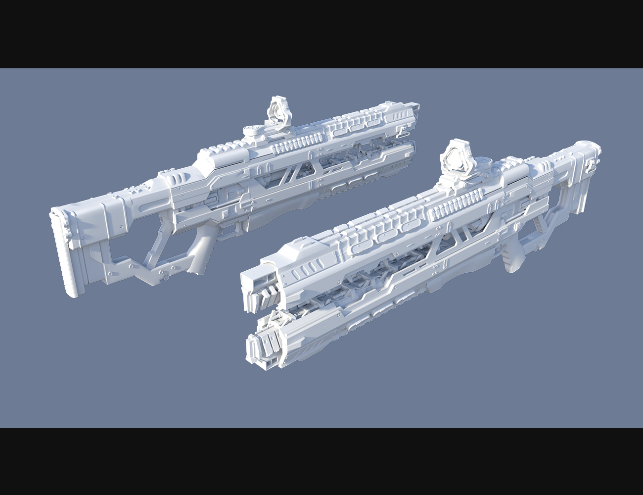 Cyberpunk Railgun by: Polish, 3D Models by Daz 3D