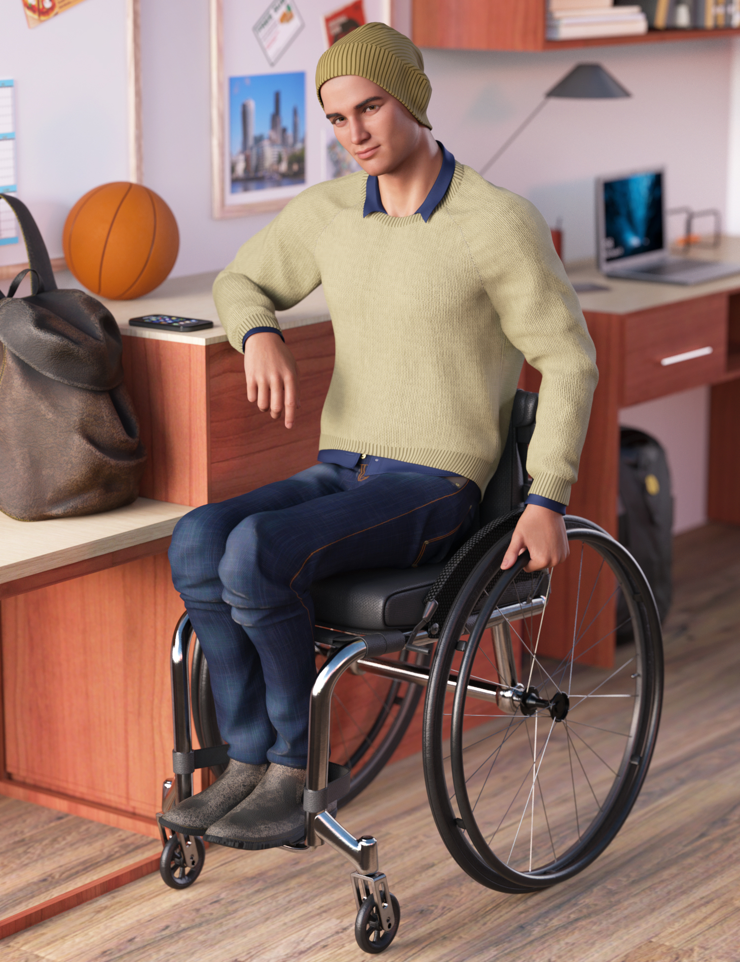 Streetscape Outfit for Genesis 8 and 8.1 Males by: MadaMoonscape GraphicsSade, 3D Models by Daz 3D