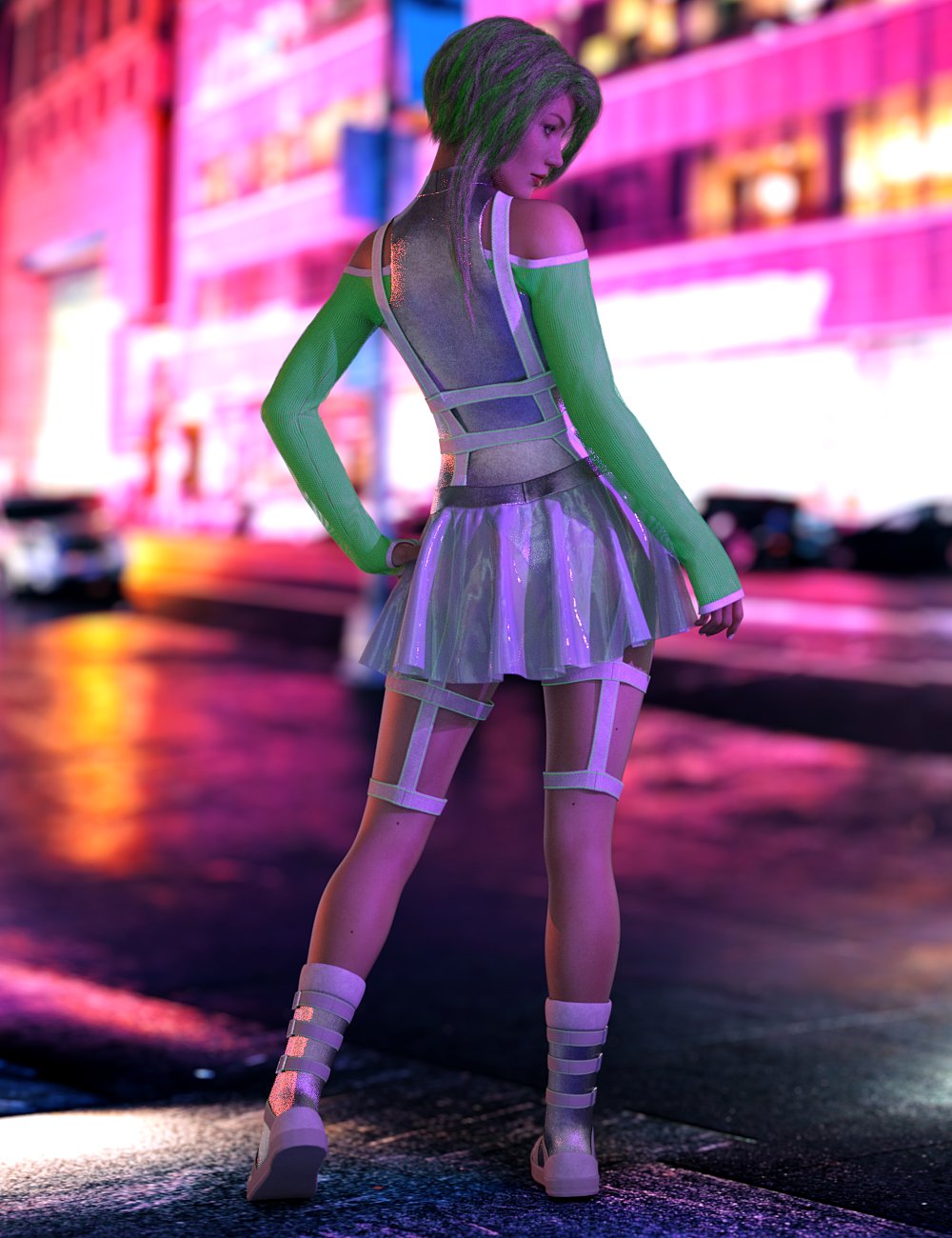 dForce CyberGirl Outfits for Genesis 8 Females | Daz 3D