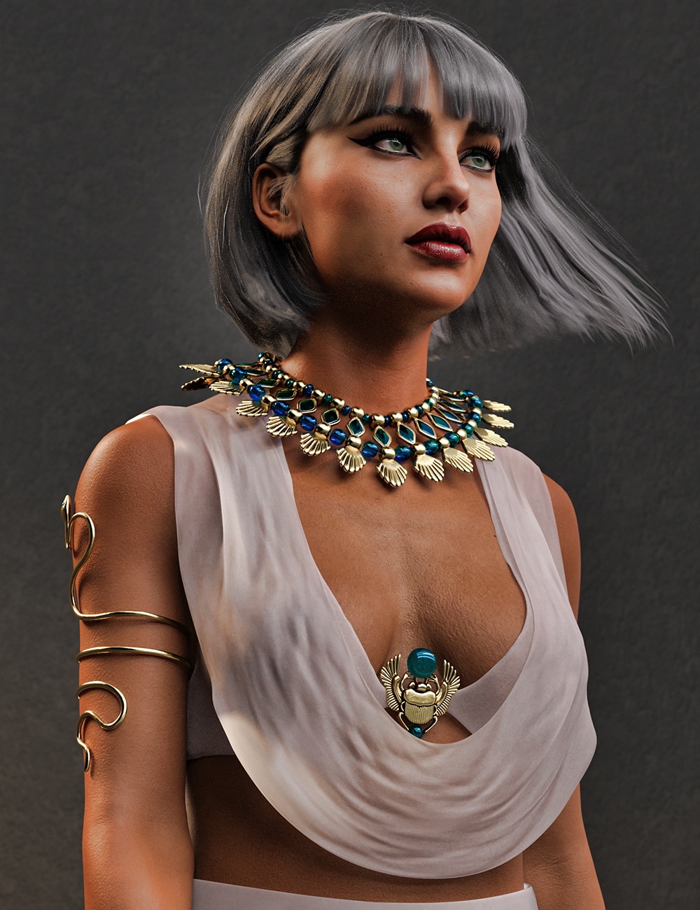 dForce Majestic Nile for Genesis 8 Females by: Ryverthorn, 3D Models by Daz 3D
