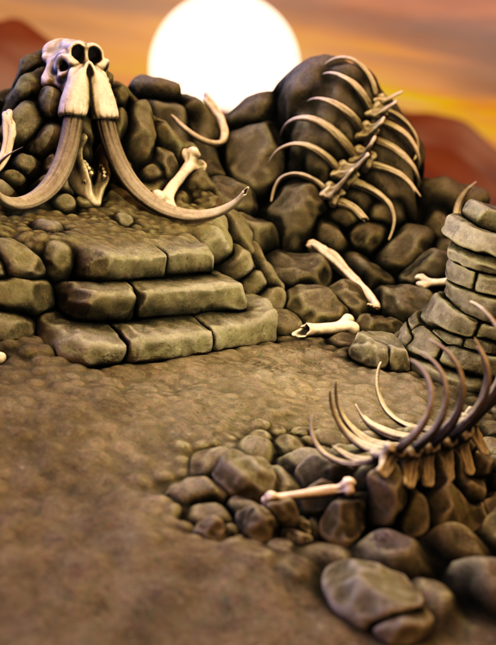 The Boneyard by: Troglo3D, 3D Models by Daz 3D