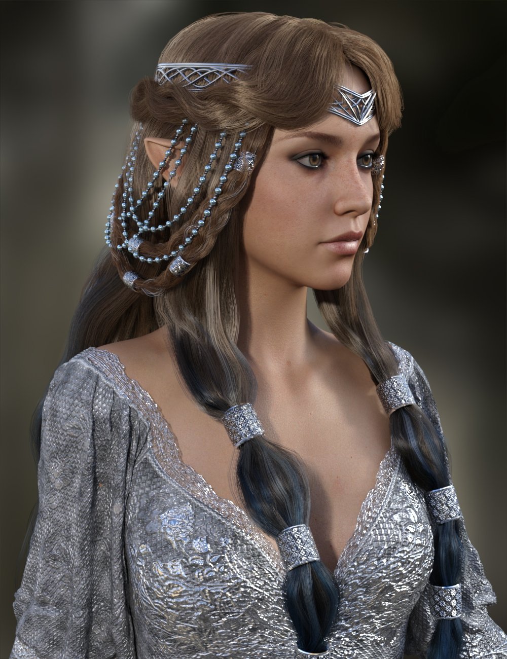MRL dForce Fantasy Hair Pack by: Mihrelle, 3D Models by Daz 3D