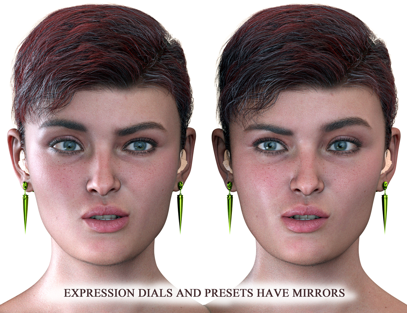 Hearing Aid Poses and Expressions for Genesis 8 and 8.1 by: SBibbSixus1 Media, 3D Models by Daz 3D