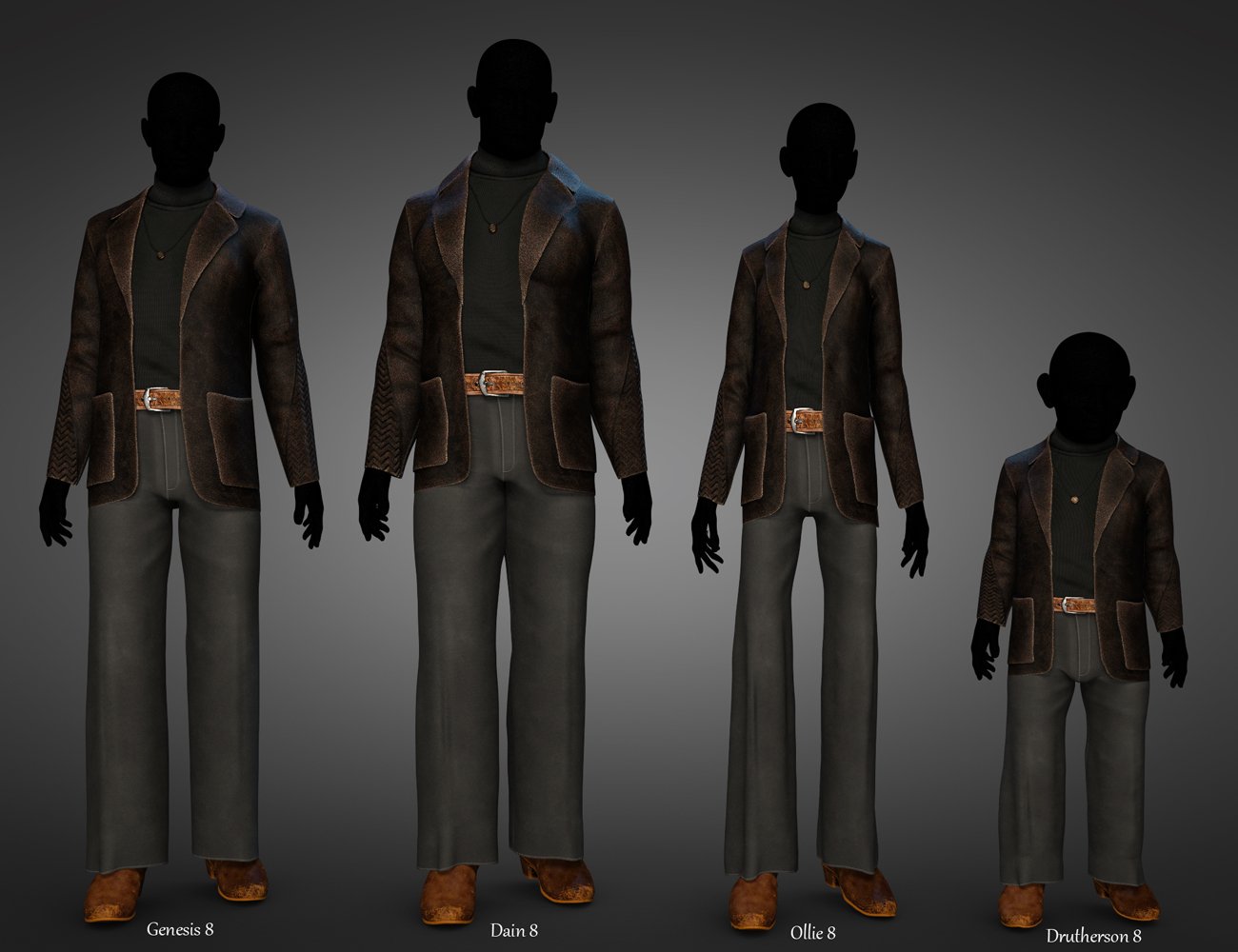 dForce Hollywood Outfit for 8.1 Males dForce Hollywood Outfit for 8.1 Males by: Barbara BrundonUmblefuglyShox-Design, 3D Models by Daz 3D