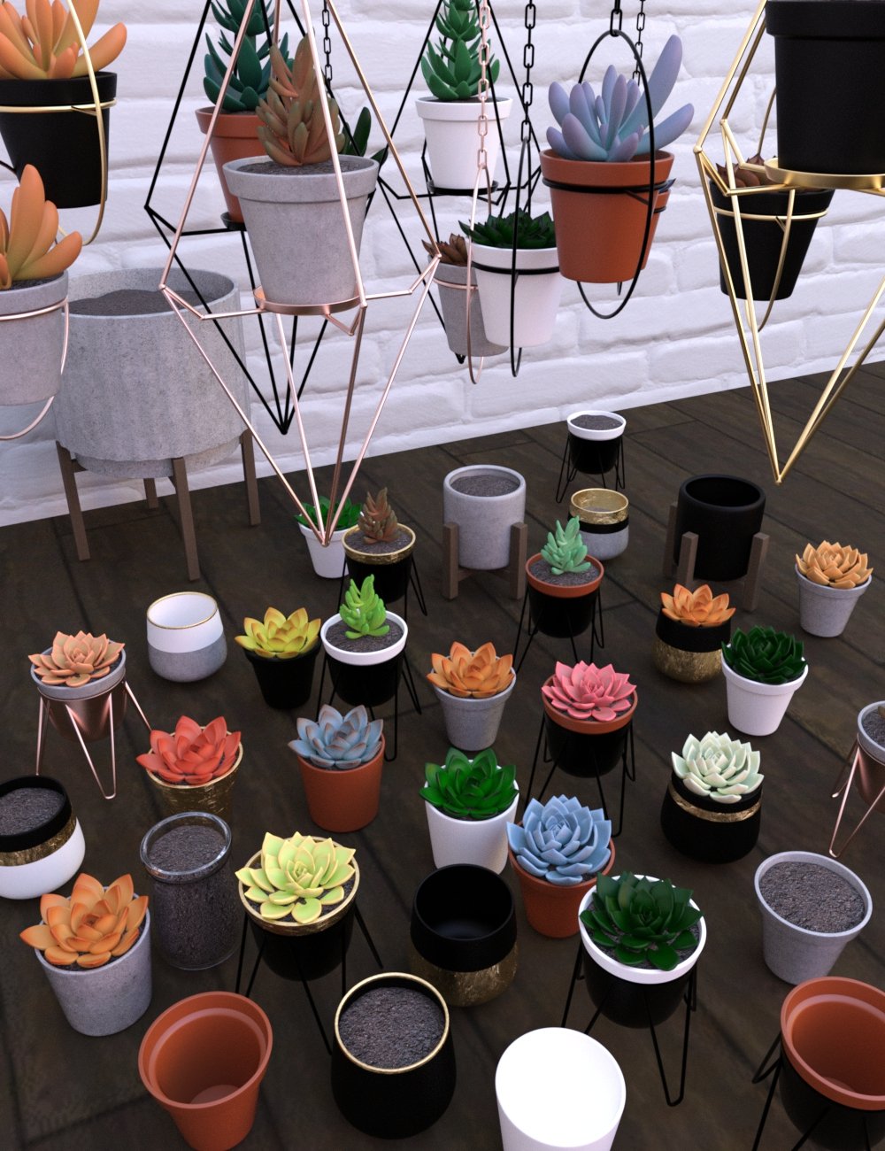 Modern City Indoor Garden Props by: , 3D Models by Daz 3D