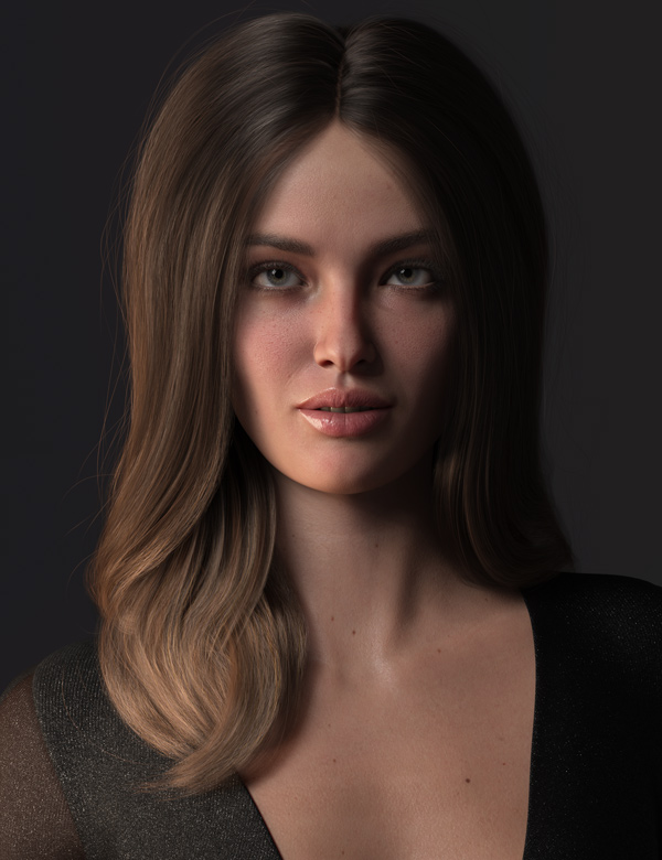 2021-01 Hair for Genesis 8 Females by: outoftouch, 3D Models by Daz 3D