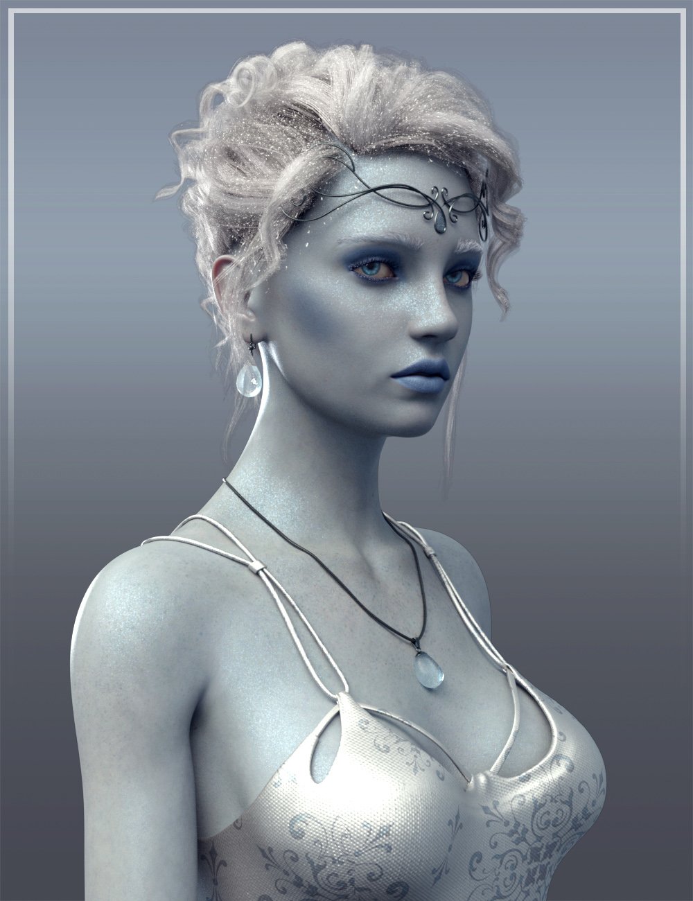 Frost Maiden HD for Genesis 8 Female by: Josh Crockett, 3D Models by Daz 3D