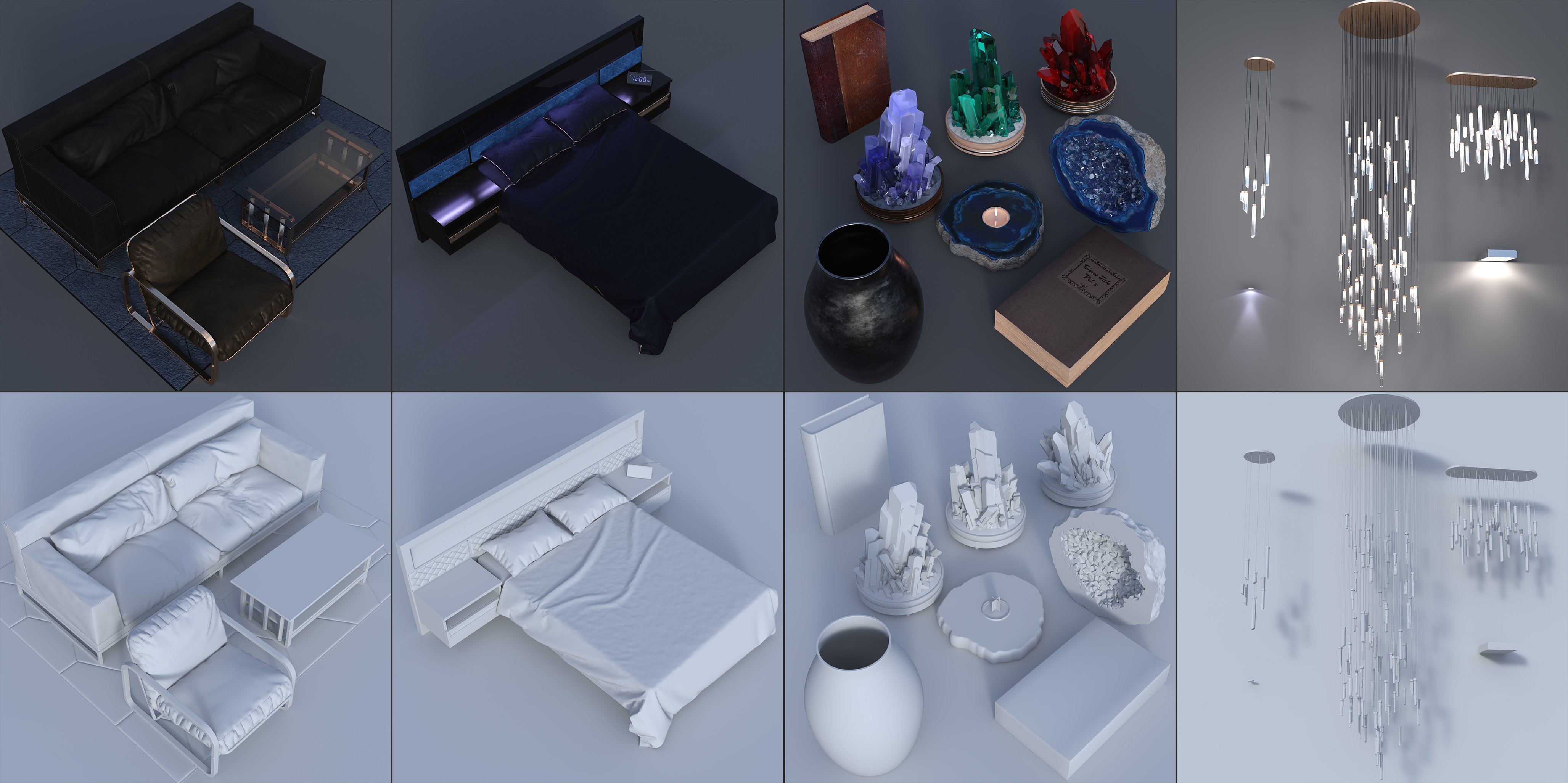 Crystal Loft by: Hole, 3D Models by Daz 3D