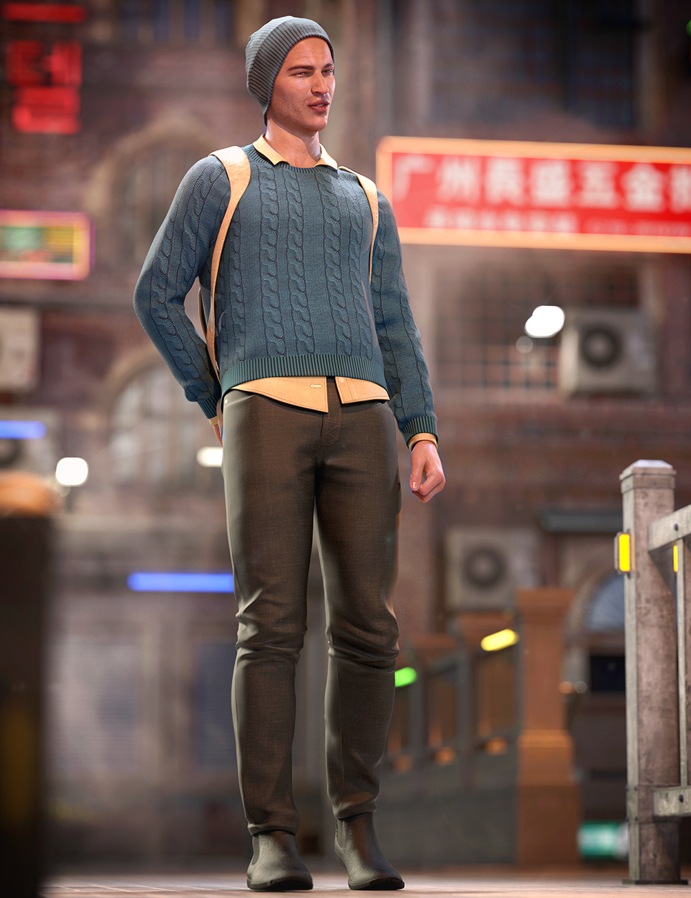 Streetscape Outfit Textures by: Moonscape GraphicsSade, 3D Models by Daz 3D