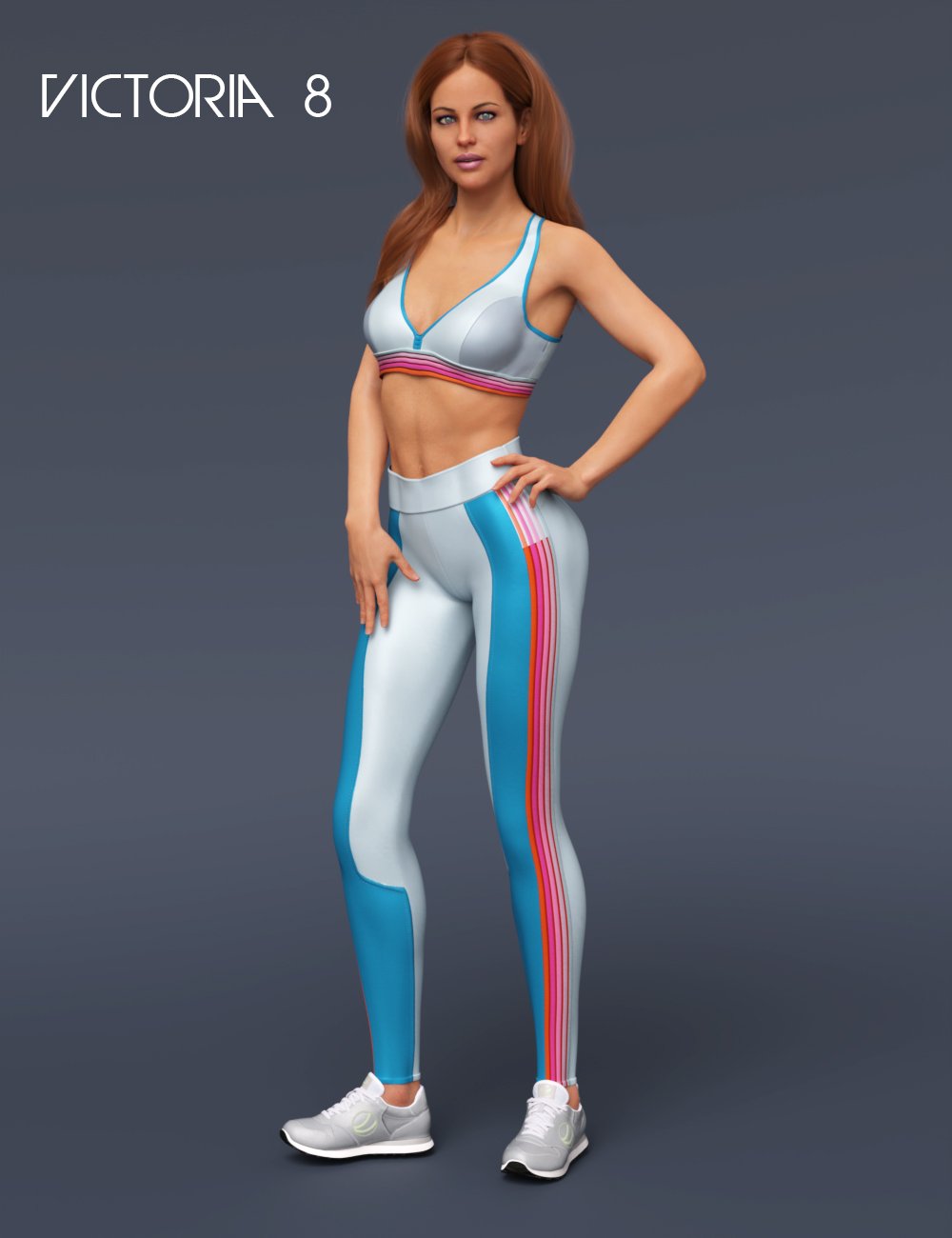 S3D Fitness Clothes for Genesis 8 Females by: Slide3D, 3D Models by Daz 3D