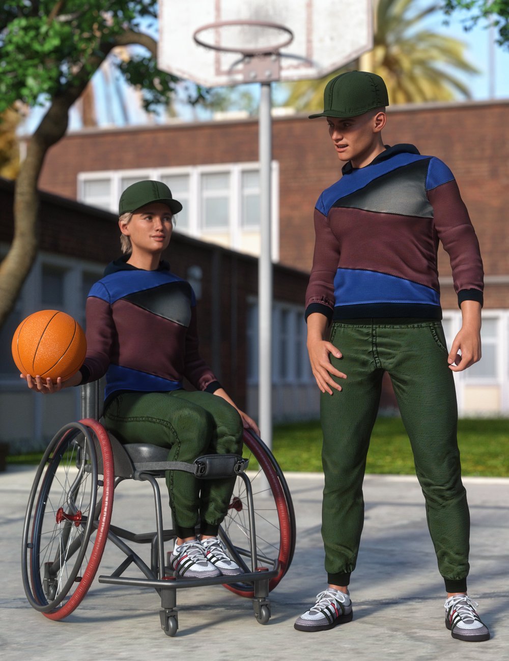 Campus Casual Outfit for Genesis 8.1 Males