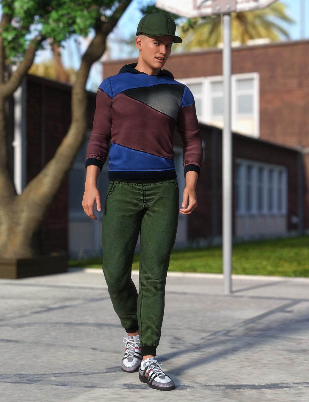Campus Casual Outfit for Genesis 8.1 Males Campus Casual Outfit for Genesis 8.1 Males by: Demian, 3D Models by Daz 3D