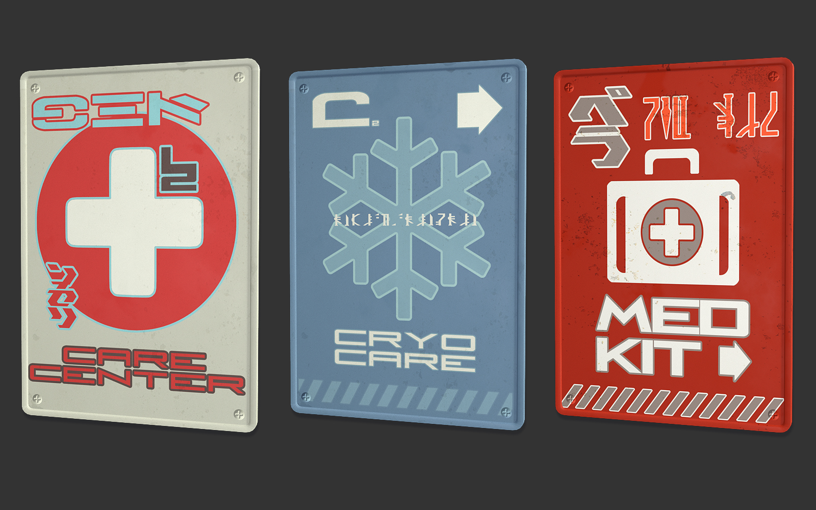 Sci-Fi Info Signs Sci-Fi Info Signs by: The AntFarm, 3D Models by Daz 3D