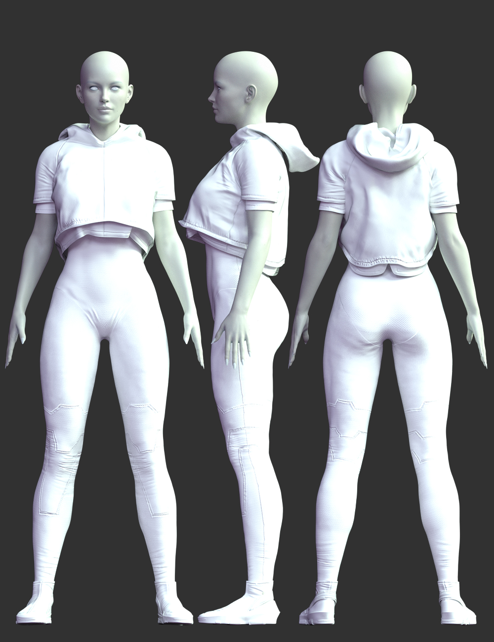 X-Fashion dForce Space Bodysuit Set by: xtrart-3d, 3D Models by Daz 3D