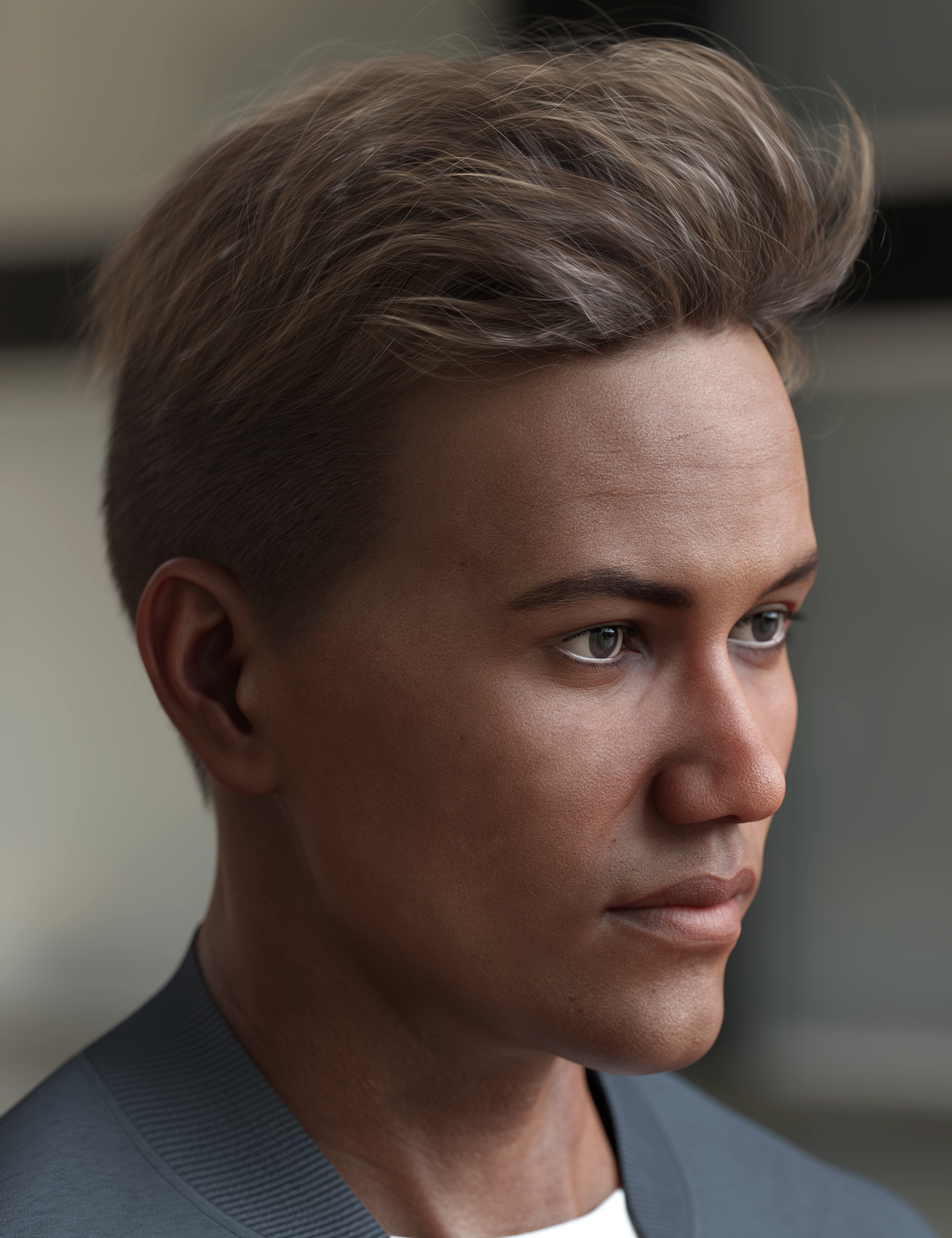 Tjark Short Hair for Genesis 8 and 8.1 Males by: outoftouch, 3D Models by Daz 3D