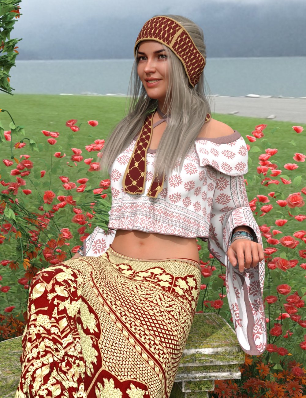 dForce Flower Girl Outfit for Genesis 8 Females dForce Flower Girl Outfit for Genesis 8 Females by: Sixus1 Media, 3D Models by Daz 3D