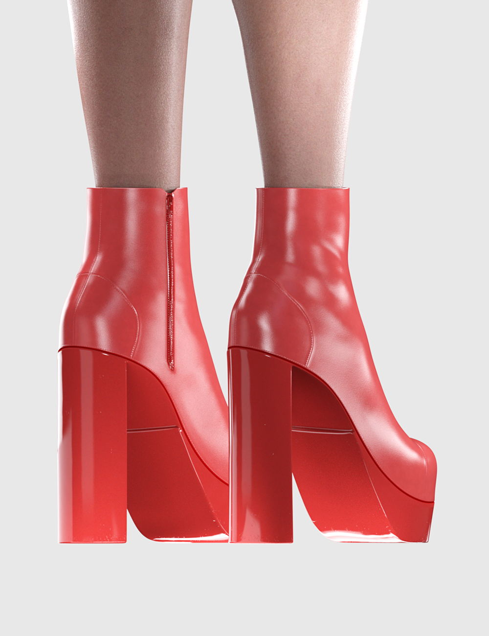 Platform Ankle Boots for Genesis 8 Females by: Romeo, 3D Models by Daz 3D